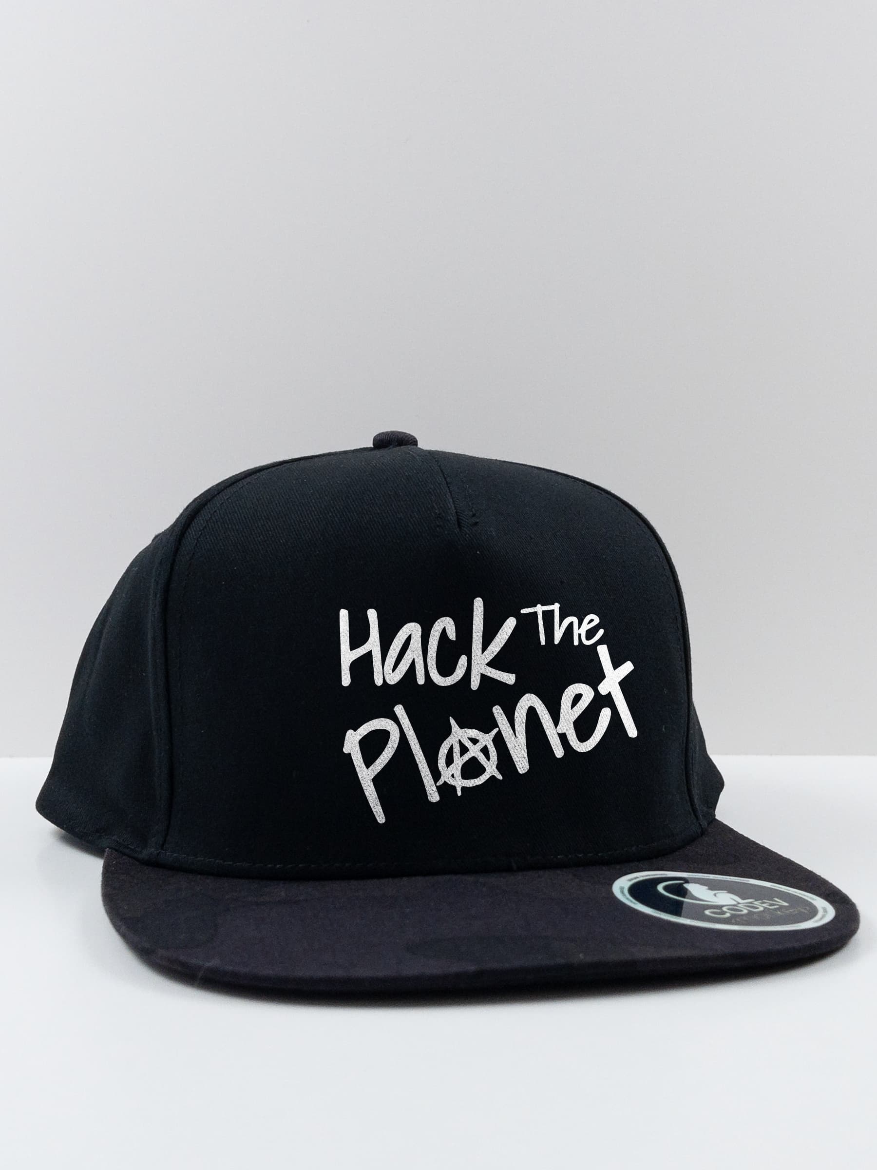 Gorra plana camo (Snapback) Hack the planet