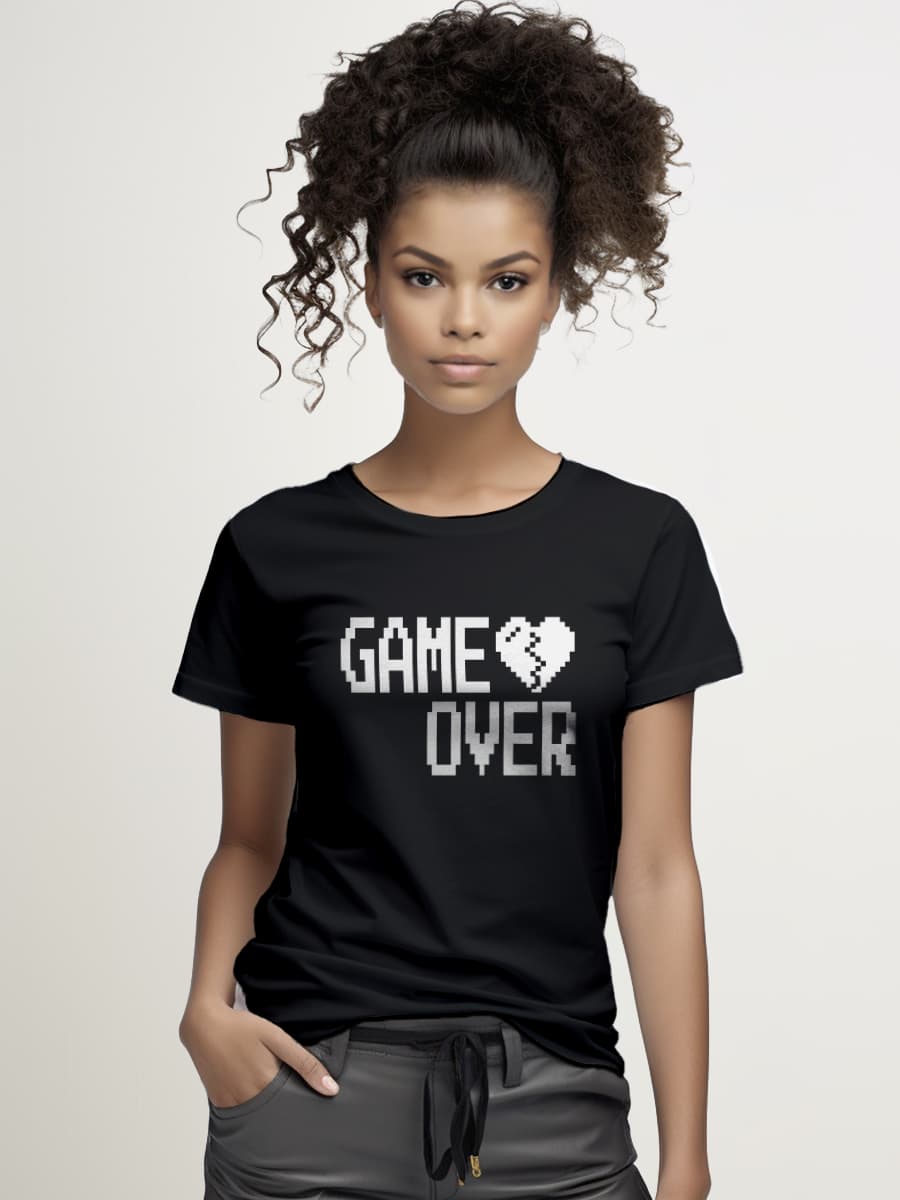 Camiseta mujer Game Over